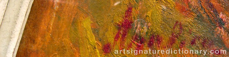 Authentic signature by Stojan ARALICA on  artwork