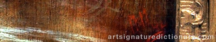 Authentic signature by Henry MAIDMENT on  artwork