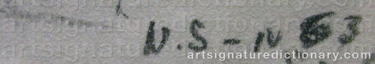 Authentic signature by Ninnan ‘Ns-N’ SANTESSON on artwork