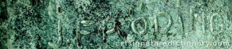 Signature by Jonas FRÖDING