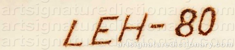 Signature by Lars-Erik (Sami Artist) HUUVA