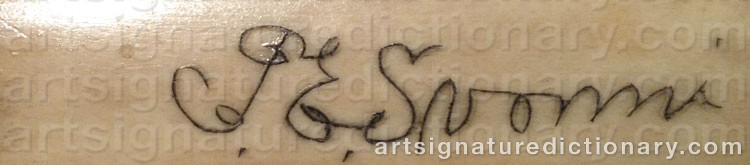 Authentic signature by Petter Eriksson (Sami Artist) SVONNI on  artwork