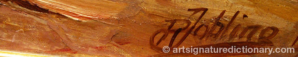Authentic signature by Robert JOBLING on  artwork