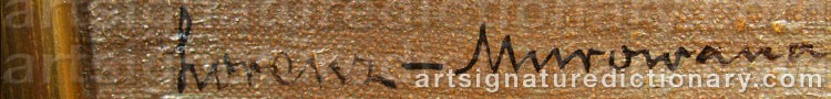 Authentic signature by Ernst Hugo LORENZ-MUROWANA on artwork