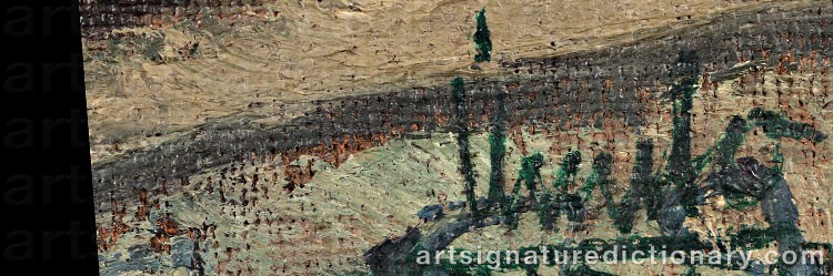 Authentic signature by Eduardo URCULO FERNANDEZ on  artwork