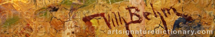 Signature by Wilhelm BEHM