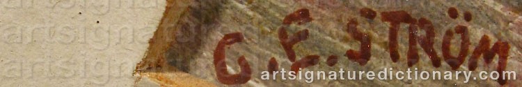 Signature by Gunnar STRÖM