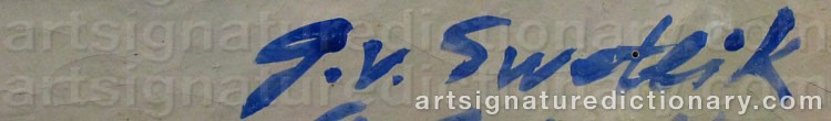 Signature by Georges Von SWETLIK