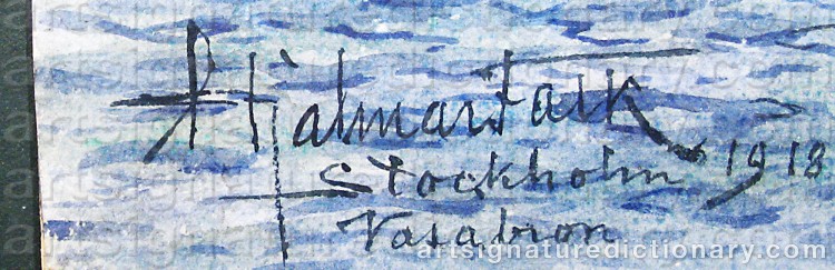 Signature by Hjalmar FALK