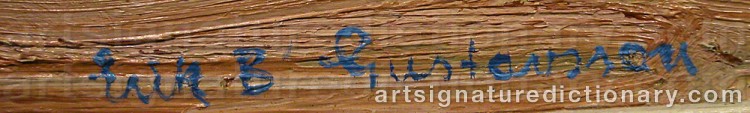 Signature by Erik Birger GUSTAVSSON