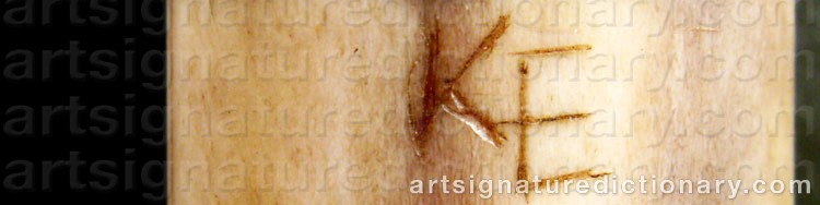 Authentic signature by SAAMI HANDICRAFTS on artwork