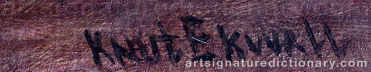 Signature by Knut EKWALL