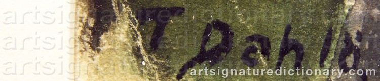 Signature by Thure DAHLÖ