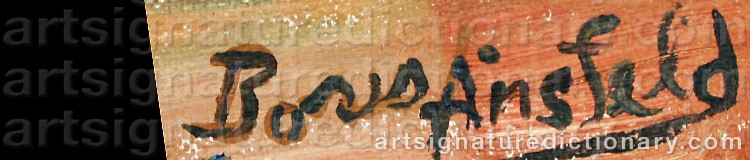 Signature by Boris Israelovich ANISFELD