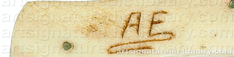 Authentic signature by Anton (Sami Artist) ENARSSON on artwork