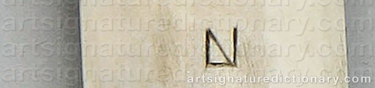 Authentic signature by Lars (Sami Artist) NUTTI on artwork