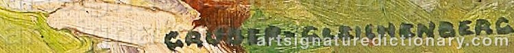 Authentic signature by Franz GRUBER-GLEICHENBERG on  artwork
