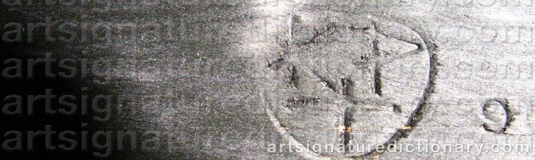 Authentic signature by Kimmo PYYKKÖ on artwork