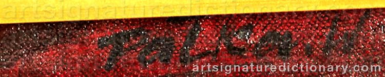 Authentic signature by Witold PALKA on Painting/Watercolour artwork