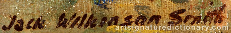 Authentic signature by Jack Wilkinson SMITH on Painting/Watercolour artwork