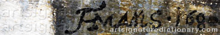 Authentic signature by Thomas HEEREMANS on Painting/Watercolour artwork
