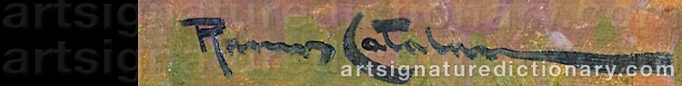 Authentic signature by Ramos ‘Ramos C.’ CATALAN on  artwork