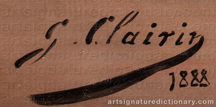 Signature by Georges Jules Victor CLAIRIN