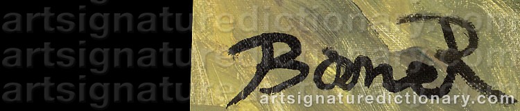 Authentic signature by Bane ‘Bane R’ RADOJEVIC on  artwork