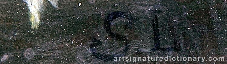 Authentic signature by Sara LUNDBLAD on Painting/Watercolour artwork