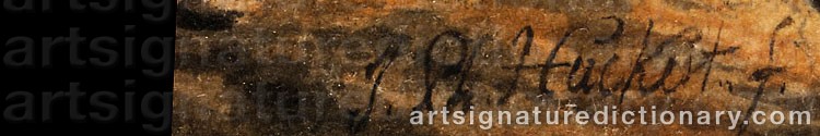 Authentic signature by Jacob Philipp HACKERT on  artwork
