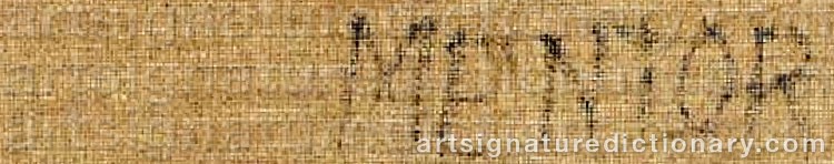 Authentic signature by Blasco MENTOR on artwork