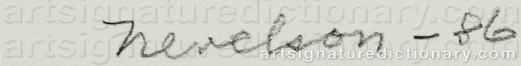 Signature by Louise NEVELSON