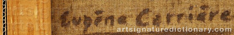 Signature by Eugène Anatole CARRIERE
