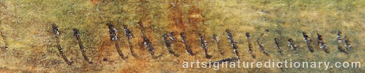 Signature by Ivan Ivanovitch SHISHKIN