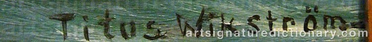 Signature by Titus WIKSTRÖM