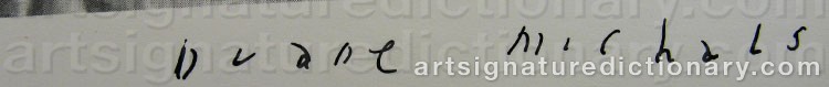 Authentic signature by Duane MICHALS on  artwork