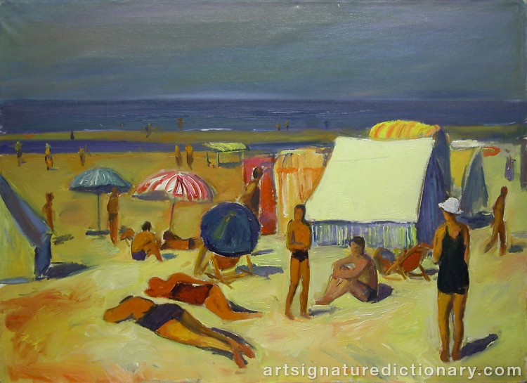 Close-up details showing Harrie KUYTEN signature forgery characteristics