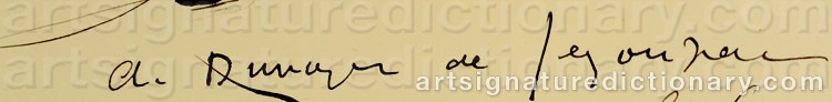 Signature by André Albert Marie DUNOYER DE SEGONZAC