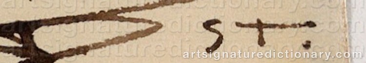Signature by Théophile Alexandre STEINLEN
