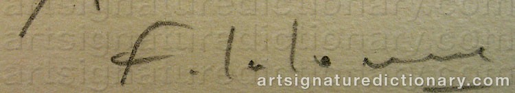 Authentic signature by François-Xavier LALANNE on  artwork