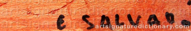 Signature by Ernest SALVADO