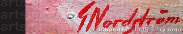 Signature by Gunnar NORDSTRÖM