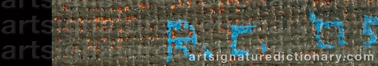 Authentic signature by Roy CONNELLY on Painting/Watercolour artwork