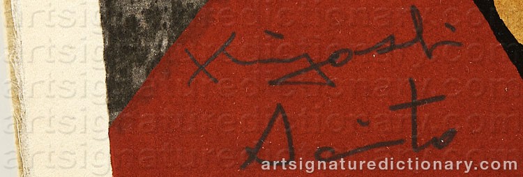 Signature by Kiyoshi SAITO