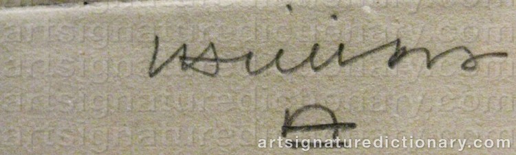 Signature by Eduardo CHILLIDA