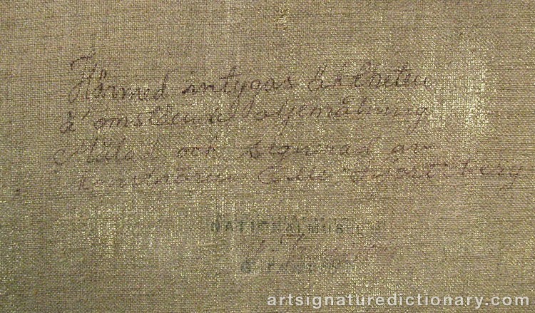 Close-up details showing Olle HJORTZBERG signature forgery characteristics