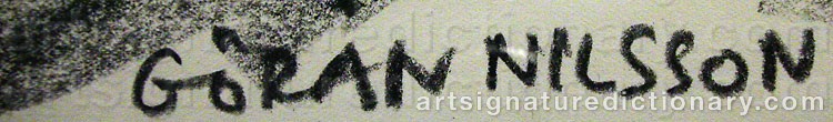 Signature by Göran NILSSON