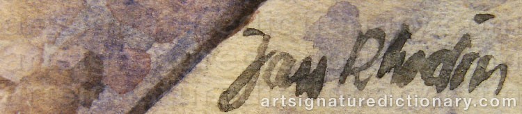 Signature by Jan RHODIN