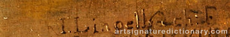 Authentic signature by Johannes LINGELBACH on Painting/Watercolour artwork