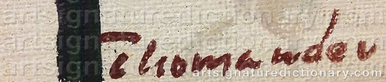 Signature by Harry THOMANDER